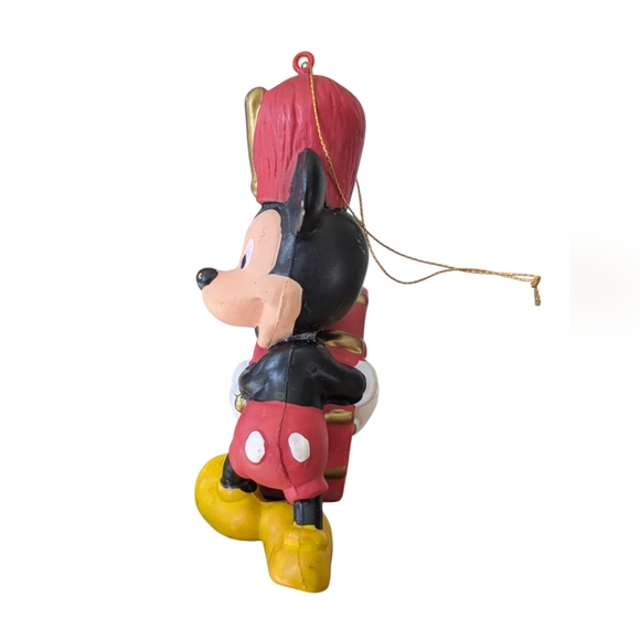Vintage Mickey Mouse Drummer Ornament Walt Disney Christmas 1990s Hallmark - Picture 3 of 10